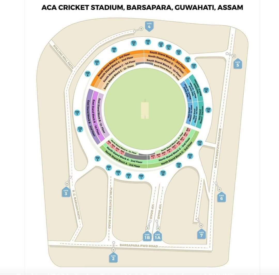 Barsapara Cricket Stadium Seating Plan