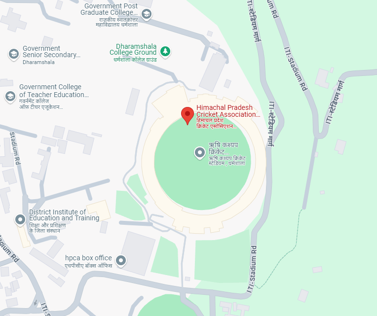 Himachal Pradesh Cricket Association Stadium Map