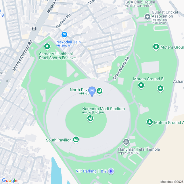 Narendra Modi Stadium Map